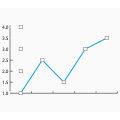 矢量线条数据分析PPT素材蓝色