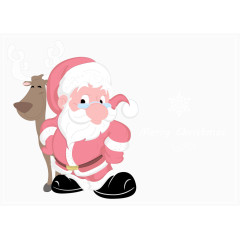 矢量圣诞老人圣诞鹿