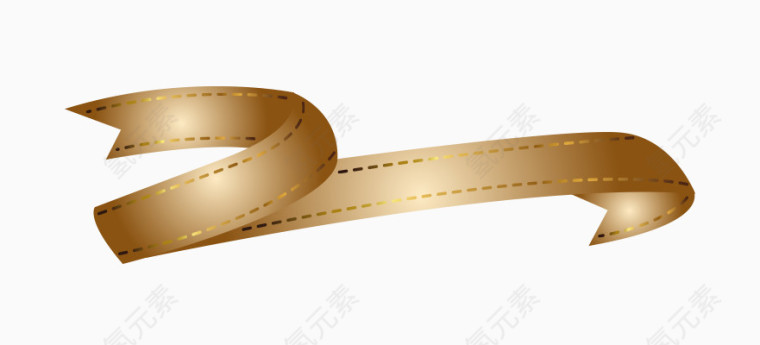 矢量复古彩带