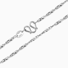 WOOTHY素金白金项链