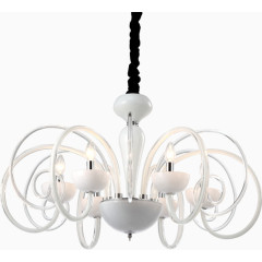 白色现代简约吊灯高清