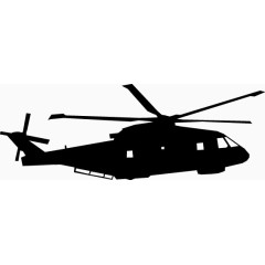 飞机剪影矢量素材