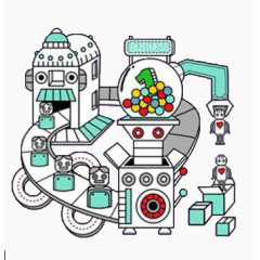 免扣素材之机器人