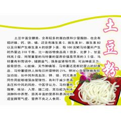 土豆粉营养价值展板