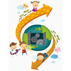 儿童创意书刊插画