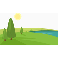 空气清新的郊外