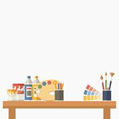 矢量绘画桌子