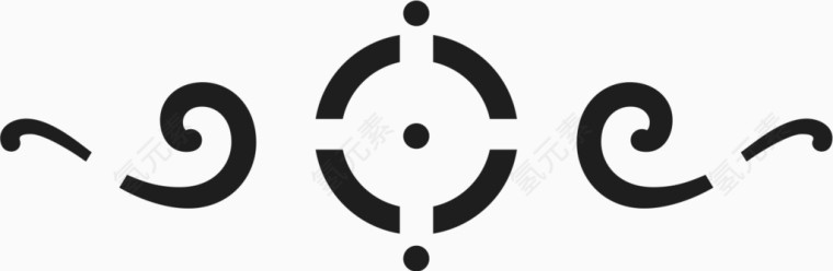 角花底纹花型对称平面图形