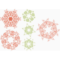 复古中式花边纹理