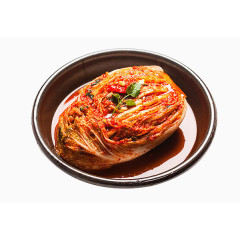 盘子上的辣白菜