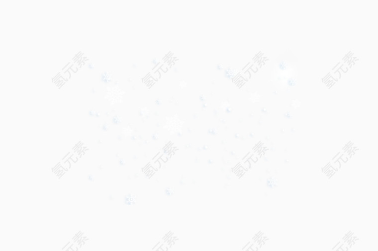 雪花海报装饰