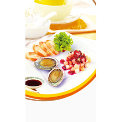 海鲜食品海报元素