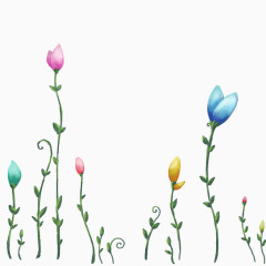 卡通人物中的插画背景