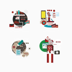 矢量网络科技图案