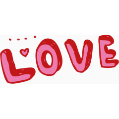 粉红色心形爱心简笔画