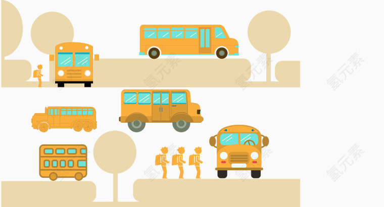 矢量校车多视图