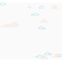 矢量PPT设计云状背景图