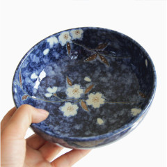 蓝色梅花饭碗