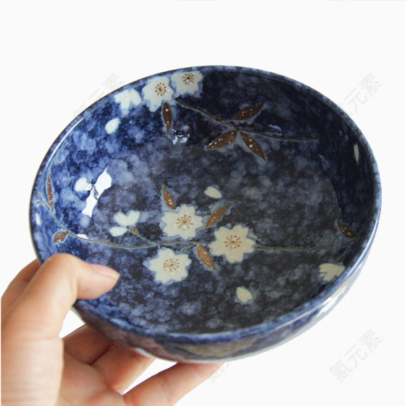 蓝色梅花饭碗