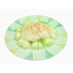 鸡丝火腿扒竹荪