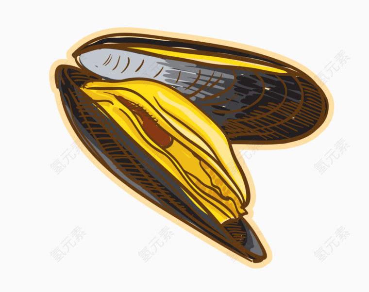 美味的海鲜矢量图