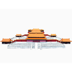 中国风黄色古典建筑