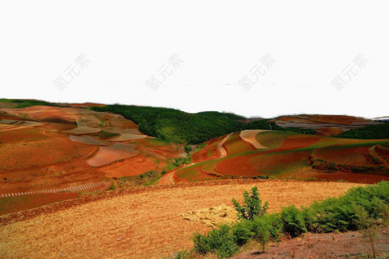 云南东川红土地风景