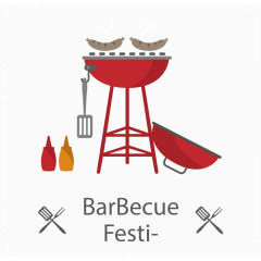 红色烧烤炉子矢量