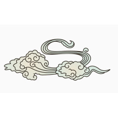 矢量中国风云朵