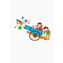 一家人愉快玩耍