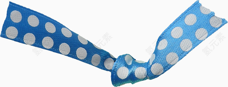 蓝色花纹布条