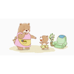 小熊和妈妈