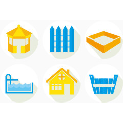 矢量图和谐的小区