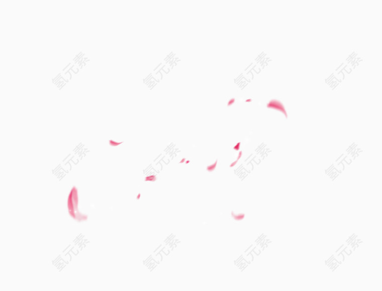 零星的浅粉花瓣