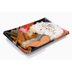 美味的料理便当饭