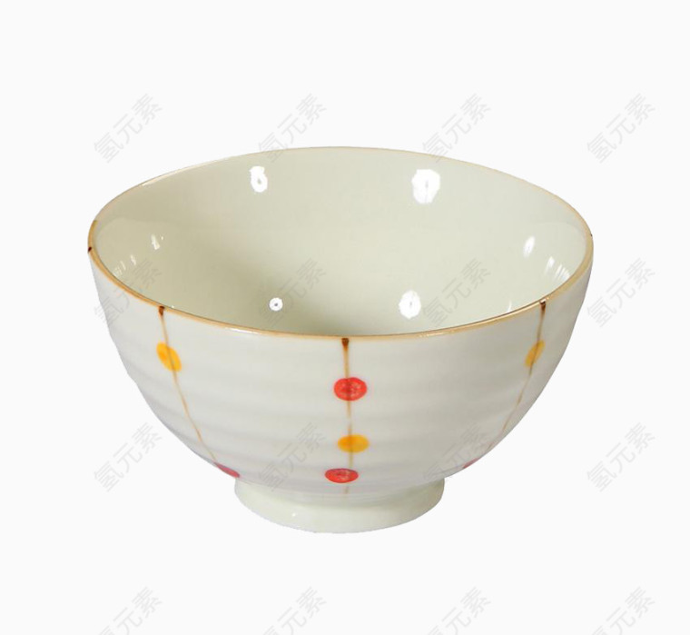 日式森系波点碗