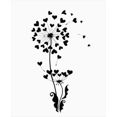 爱心蒲公英瓣纷飞