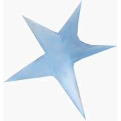 蓝色漂亮装饰五角星