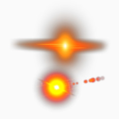 黄色的光芒免抠图素材