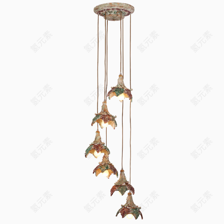 灯饰别墅复式楼梯吊