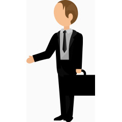 商务男士职场人物设计