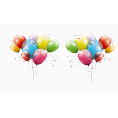 漂浮的五彩气球