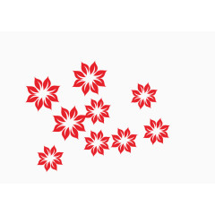 矢量花瓣组合素材