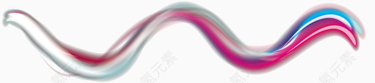 绚丽弯曲线条矢量