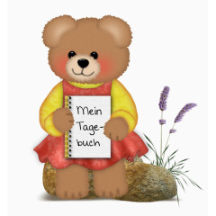 小熊在石头上小憩