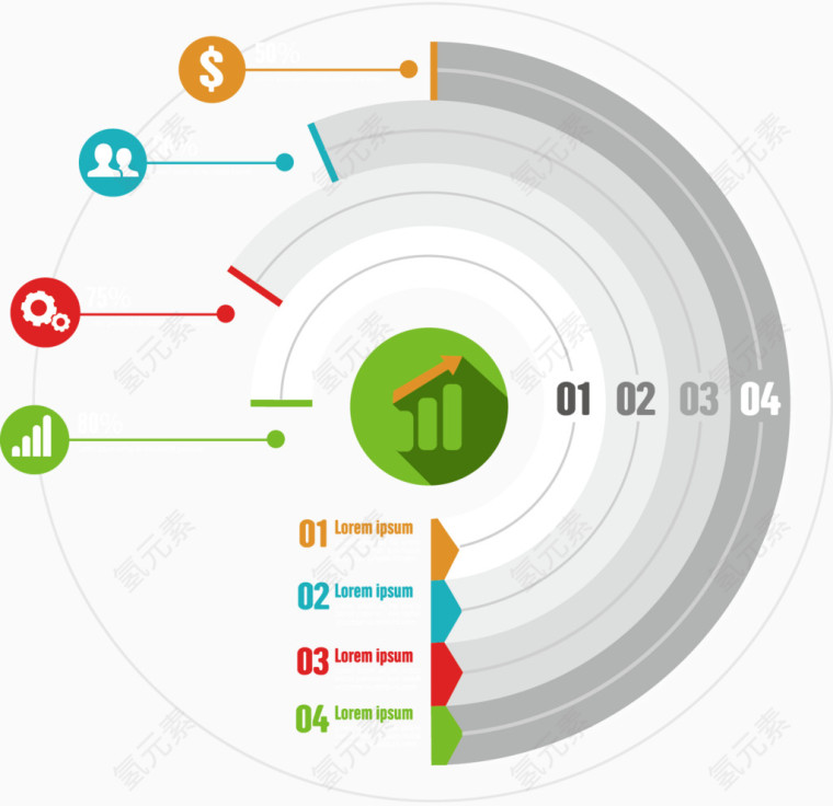 矢量营销圈圈素材