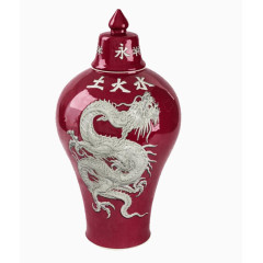 中国大红色瓷器