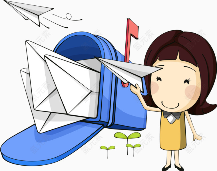 矢量信箱与纸飞机