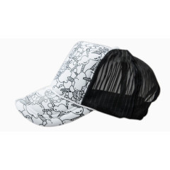 男韩版潮女士爆米花图案鸭舌帽