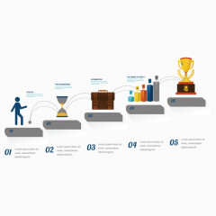 矢量奖杯ppt素材